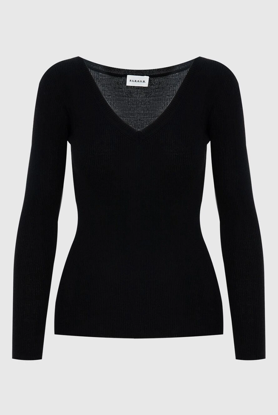 P.A.R.O.S.H. woman black wool jumper for women купить с ценами и фото 173921 - photo 1