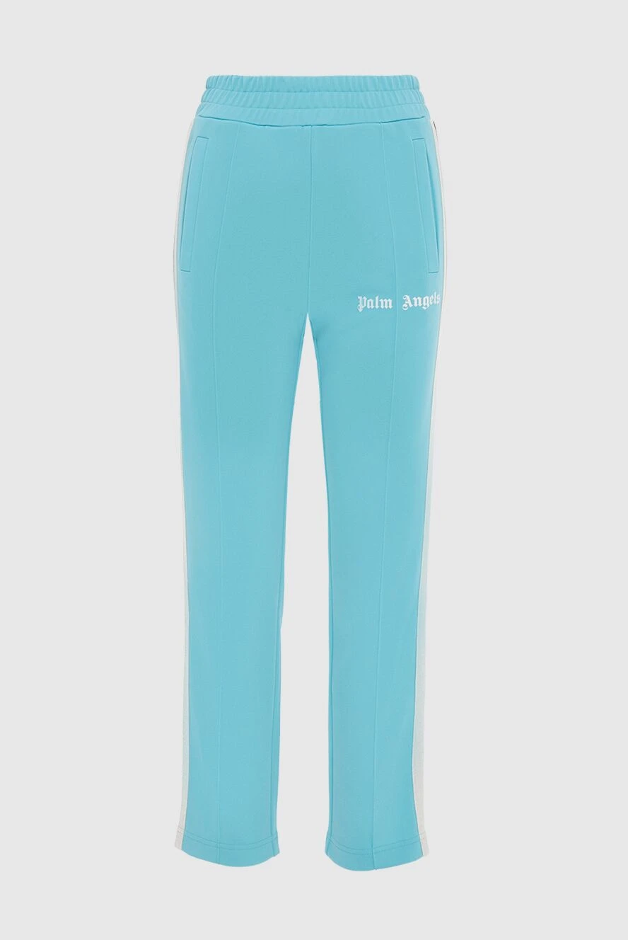 Palm Angels woman women's blue polyester sports trousers купить с ценами и фото 173954 - photo 1