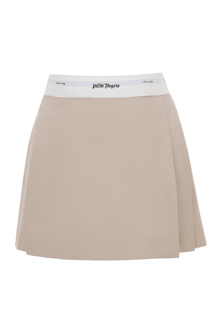 Palm Angels woman beige polyester and cotton skirt for women купить с ценами и фото 174073 - photo 1