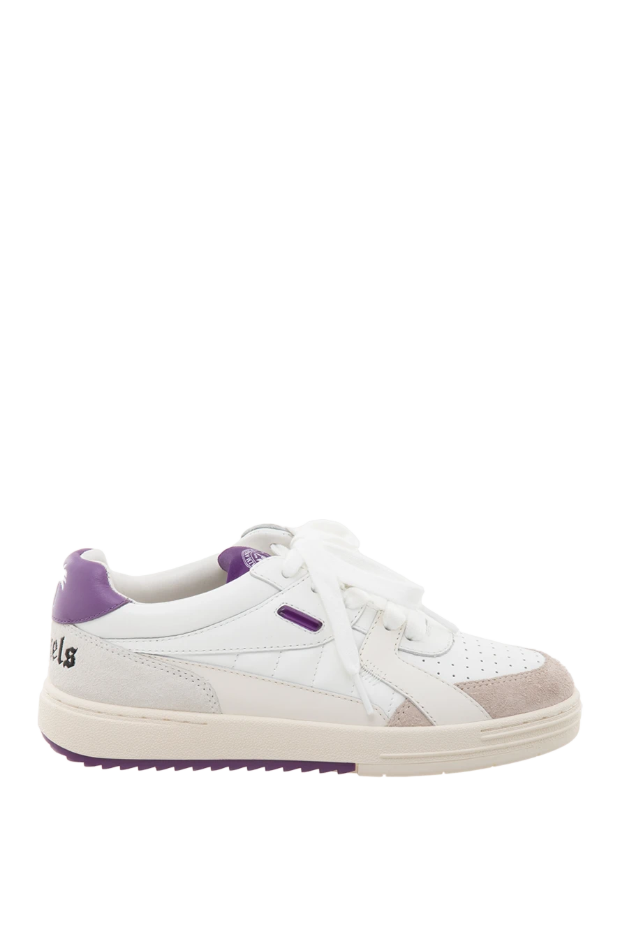 Palm Angels woman white leather and suede sneakers for women купить с ценами и фото 174075 - photo 1