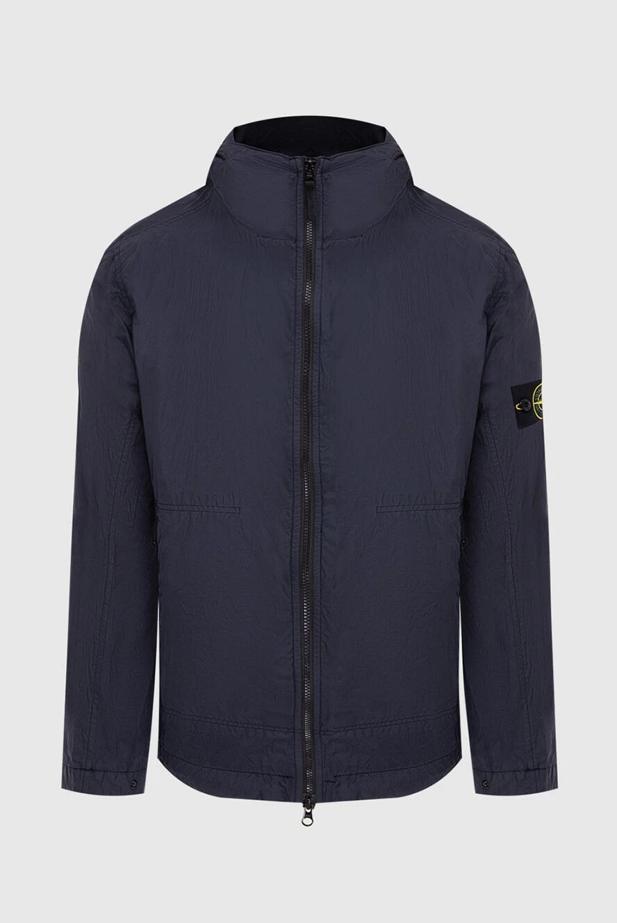 Stone Island man blue polyamide jacket for men купить с ценами и фото 174100 - photo 1