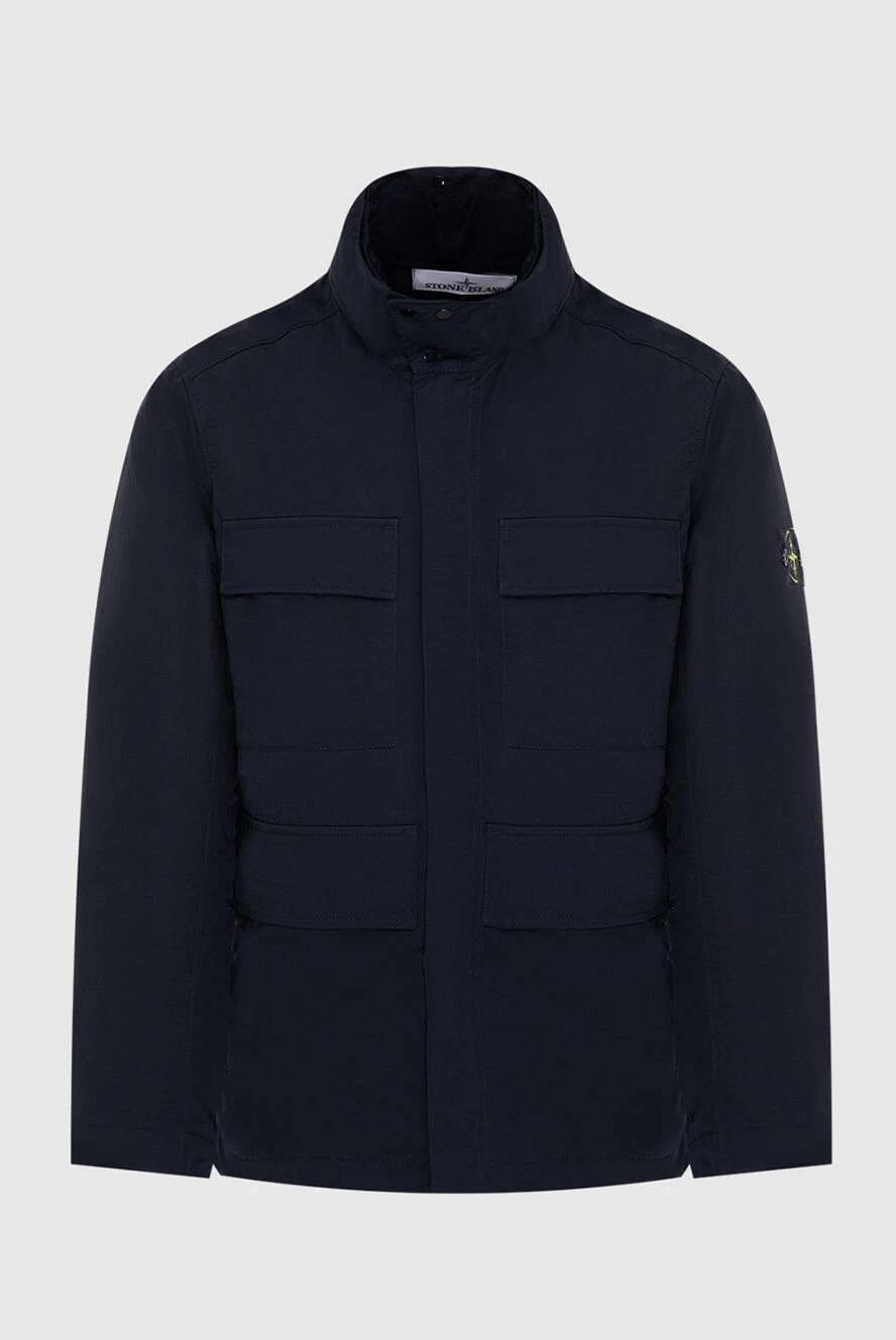 Stone Island man blue polyamide jacket for men купить с ценами и фото 174105 - photo 1