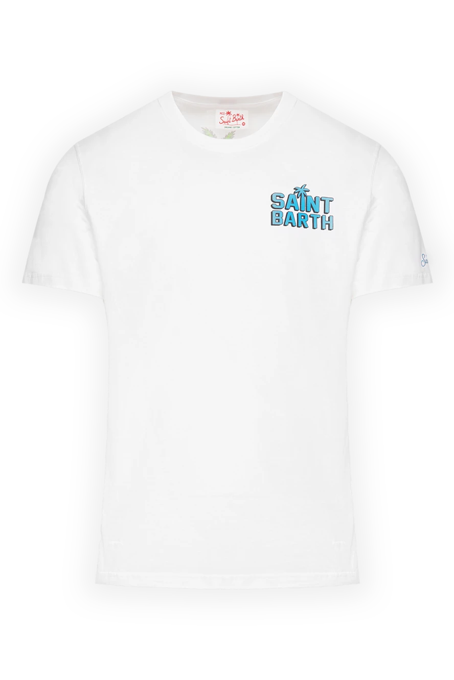 MC2 Saint Barth man white cotton t-shirt for men купить с ценами и фото 174118 - photo 1