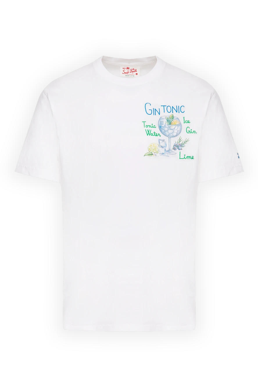 MC2 Saint Barth man white cotton t-shirt for men купить с ценами и фото 174122 - photo 1