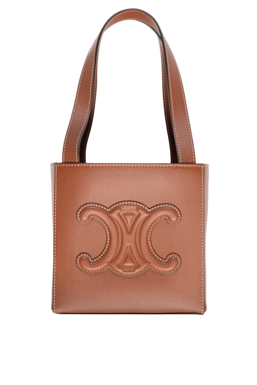 Celine woman brown leather bag for women купить с ценами и фото 174145 - photo 1