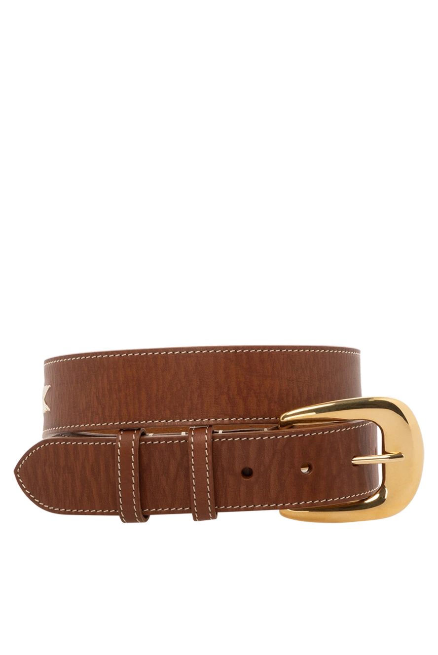 Celine woman brown leather belt for women купить с ценами и фото 174161 - photo 1