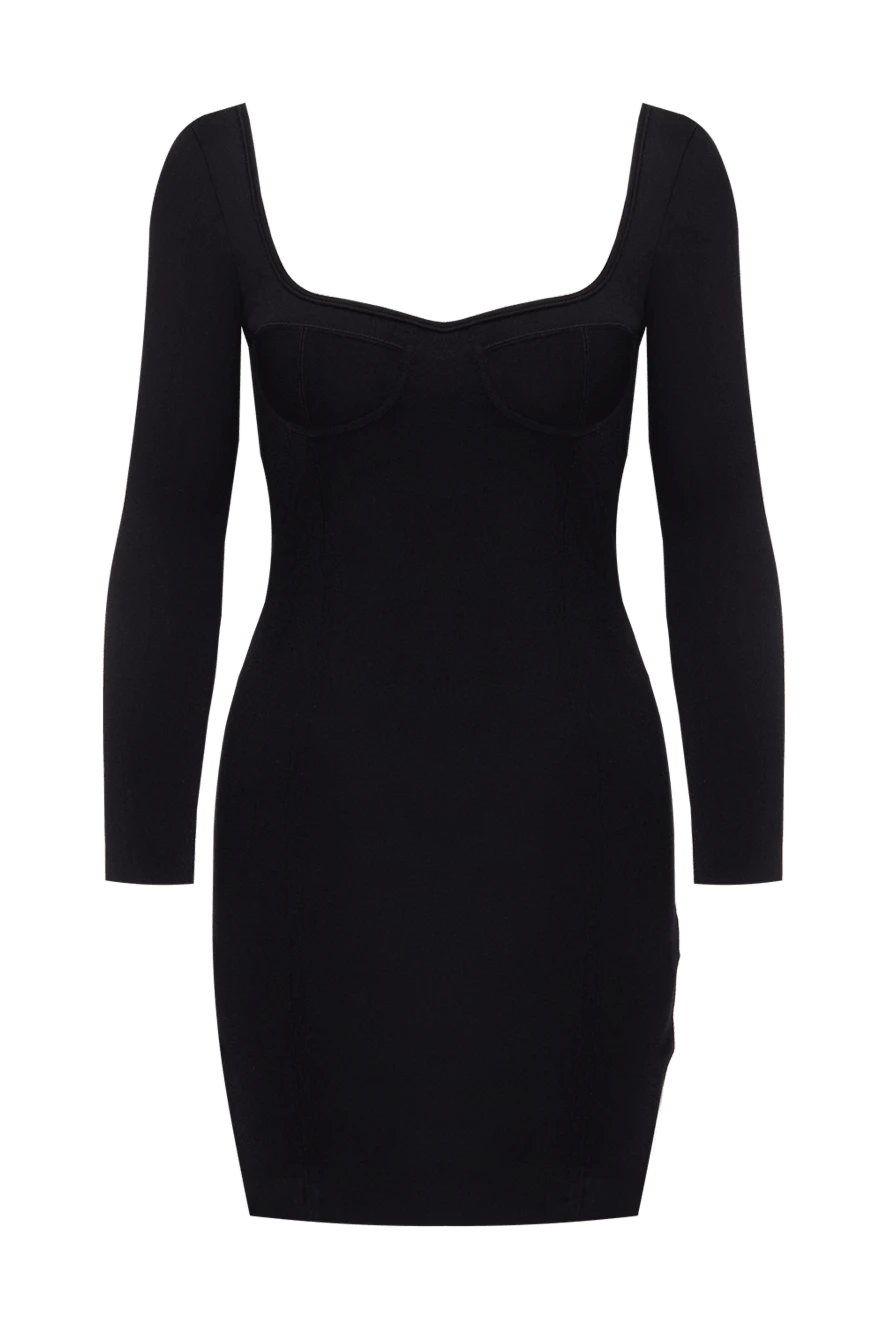 Celine woman black viscose and polyester dress for women купить с ценами и фото 174188 - photo 1