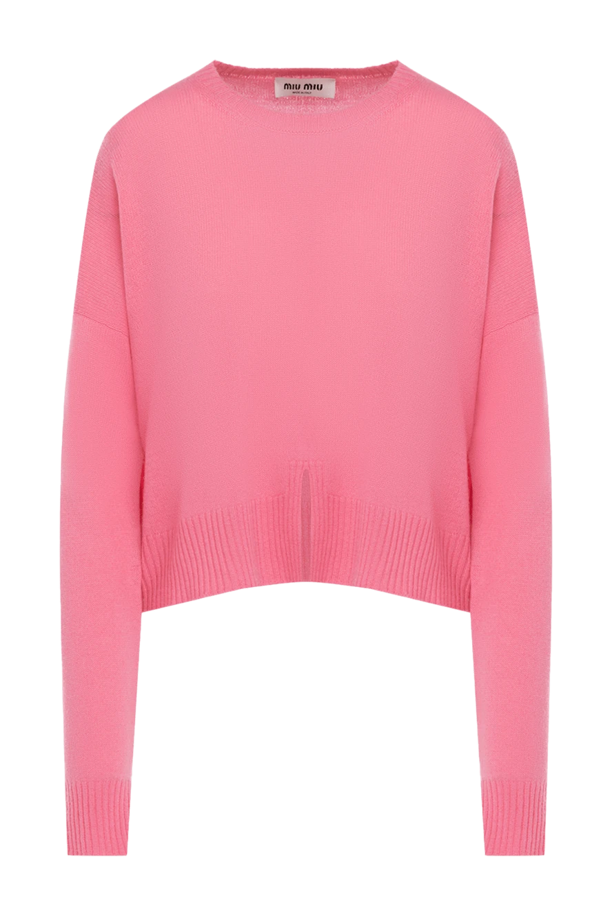 Miu Miu woman pink cashmere sweater for women купить с ценами и фото 174217 - photo 1