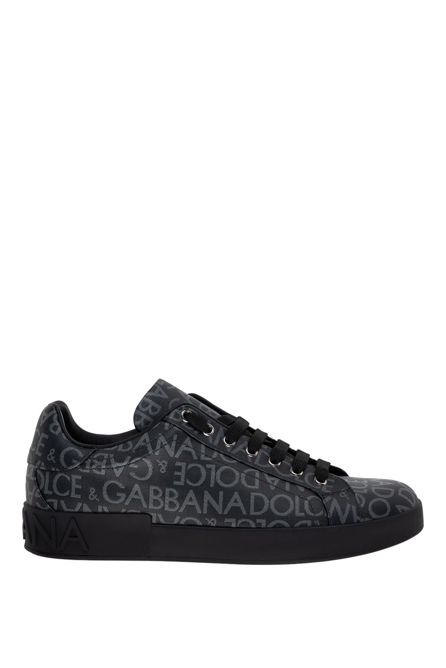 Dolce & Gabbana man black cotton and polyester sneakers for men купить с ценами и фото 174272 - photo 1