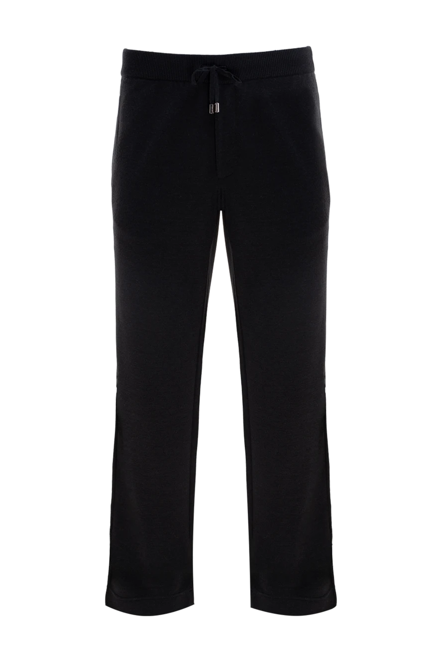 Stefano Ricci спортивные брюки мужские из кашемира и шелка черные 174296 - фото 1