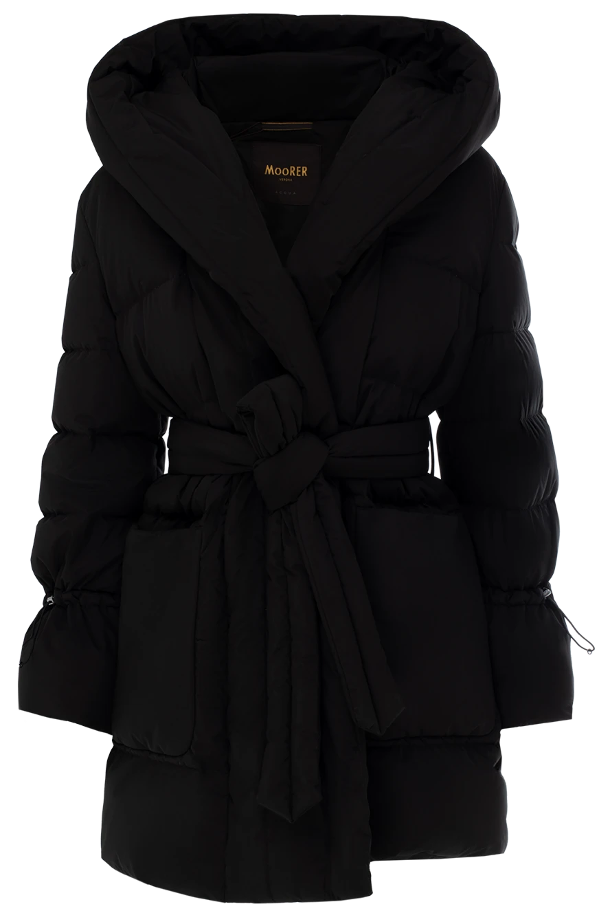 Moorer woman black polyamide down jacket for women купить с ценами и фото 174410 - photo 1