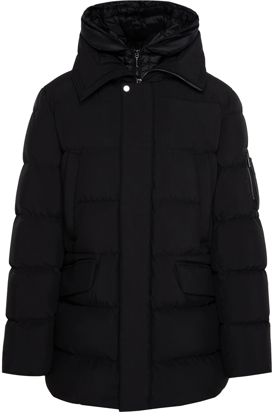 Moorer man black polyamide down jacket for men купить с ценами и фото 174419 - photo 1