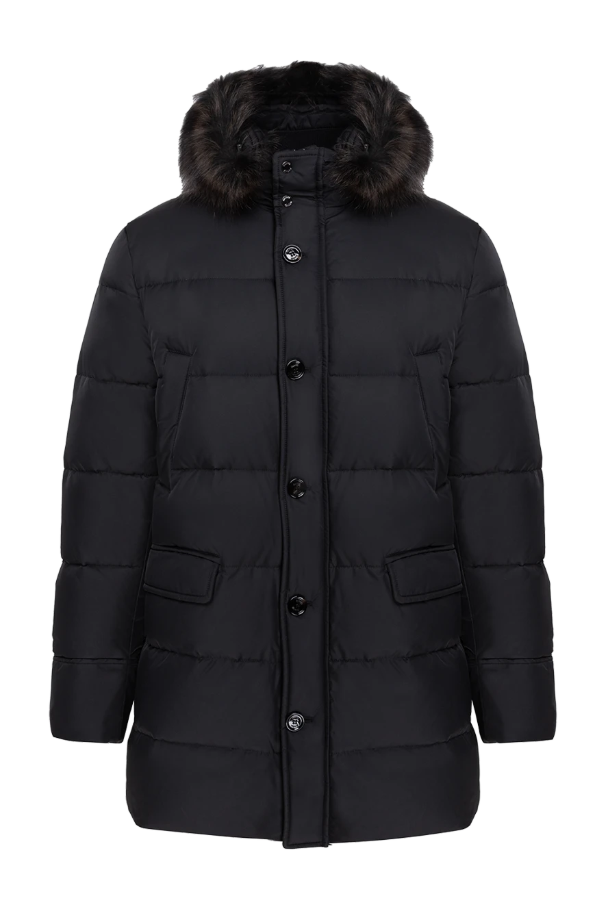 Moorer man black polyamide down jacket for men купить с ценами и фото 174423 - photo 1