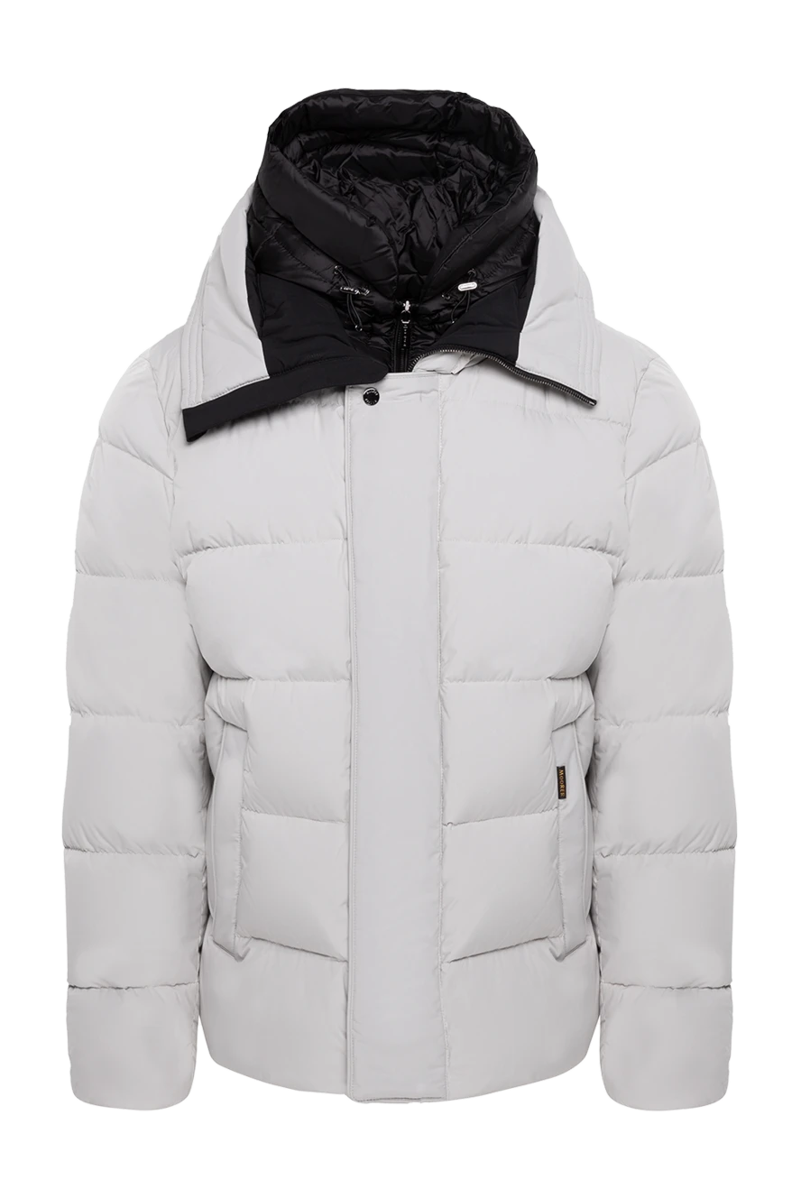 Moorer man gray polyamide down jacket for men купить с ценами и фото 174429 - photo 1