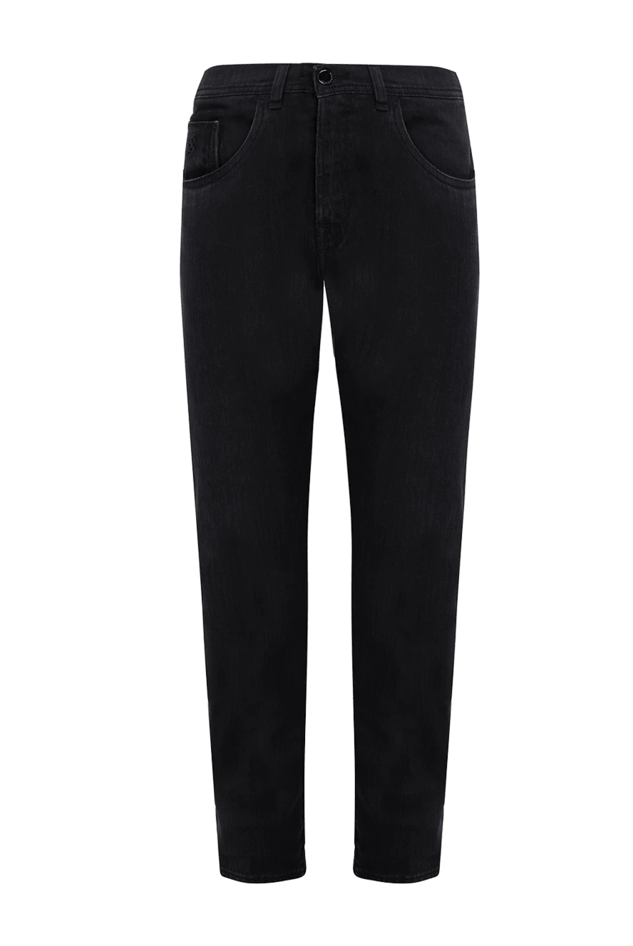 Scissor Scriptor man black cotton jeans for men купить с ценами и фото 174431 - photo 1