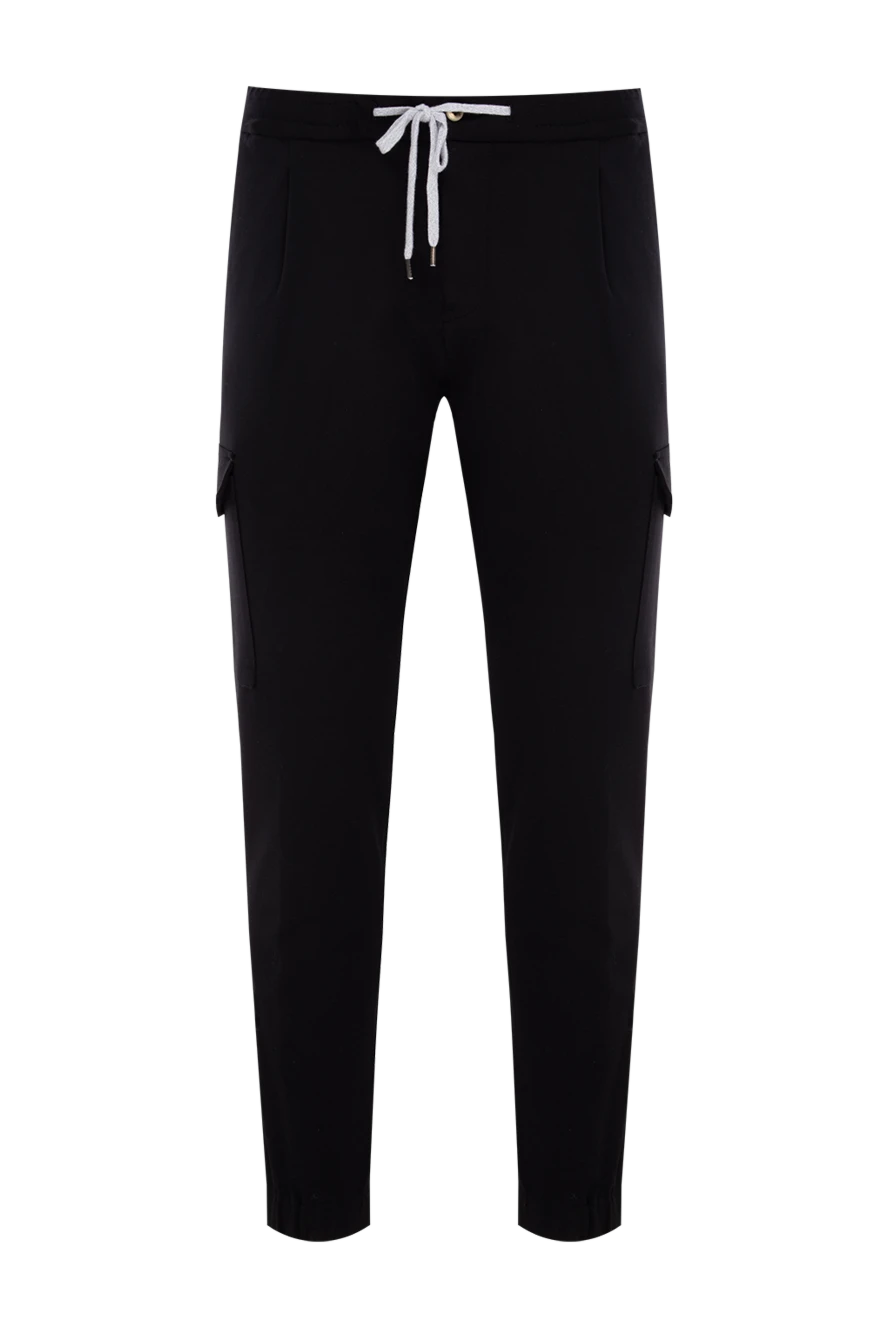 PT01 (Pantaloni Torino) man men's black trousers купить с ценами и фото 174445 - photo 1