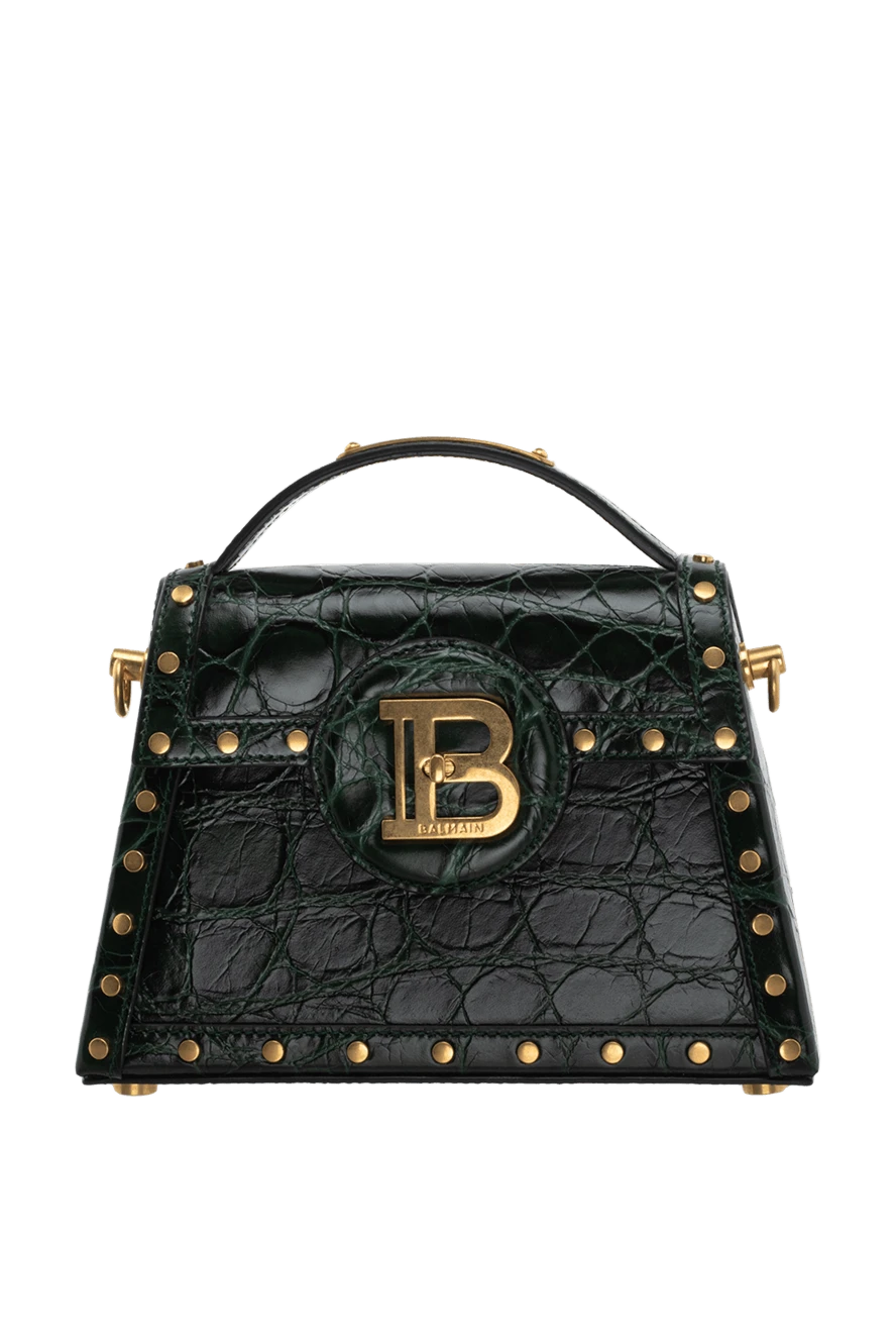 Balmain woman green leather bag for women купить с ценами и фото 174459 - photo 1