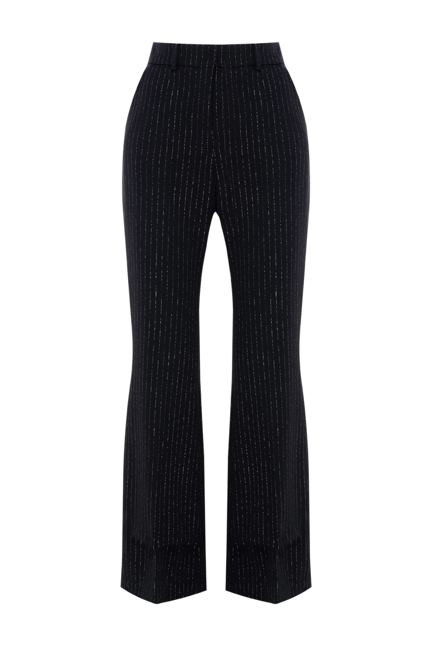 Balmain woman black woolen trousers for women купить с ценами и фото 174461 - photo 1