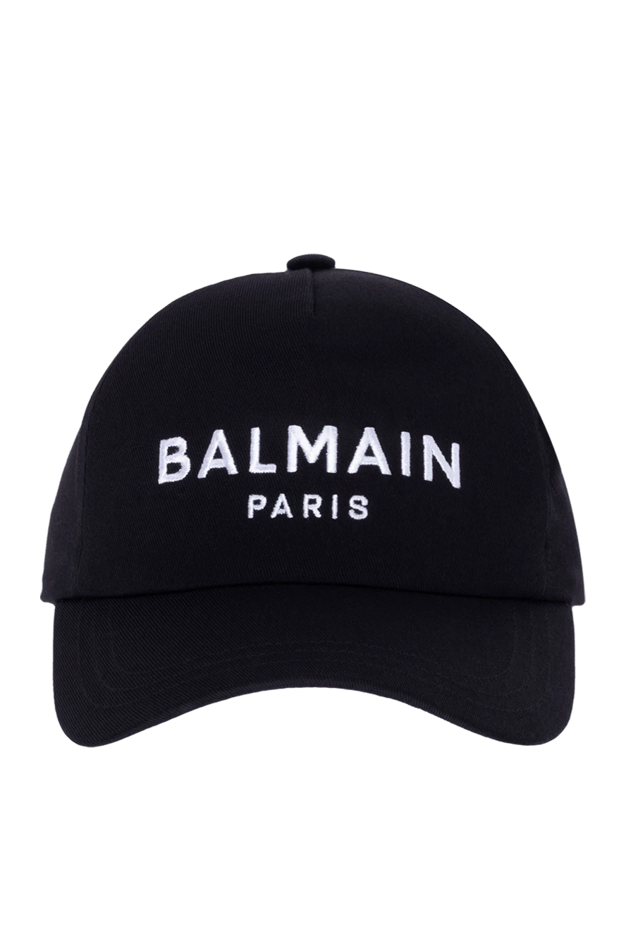 Balmain man men's black cotton cap купить с ценами и фото 174464 - photo 1