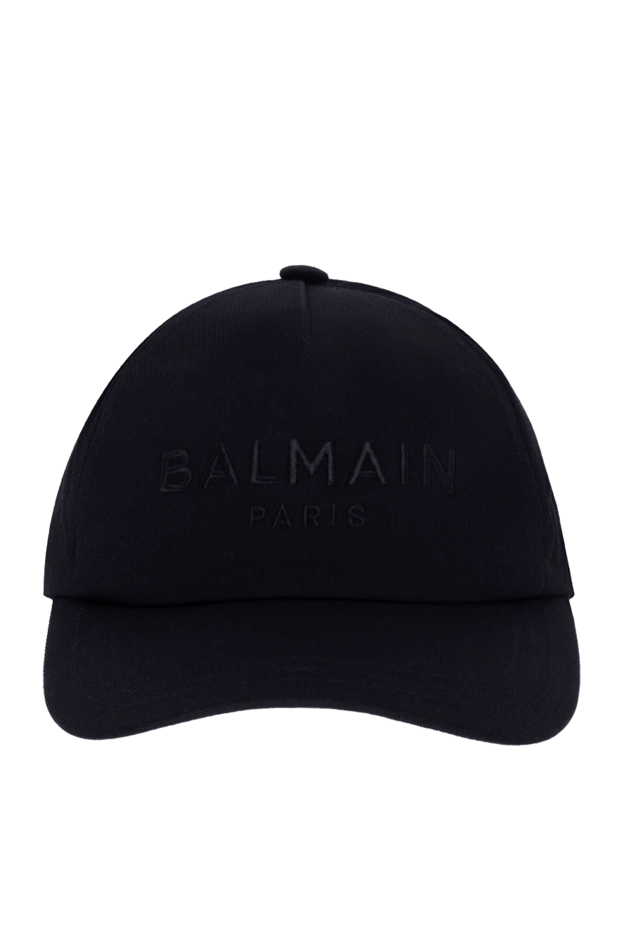 Balmain man men's black cotton cap купить с ценами и фото 174465 - photo 1