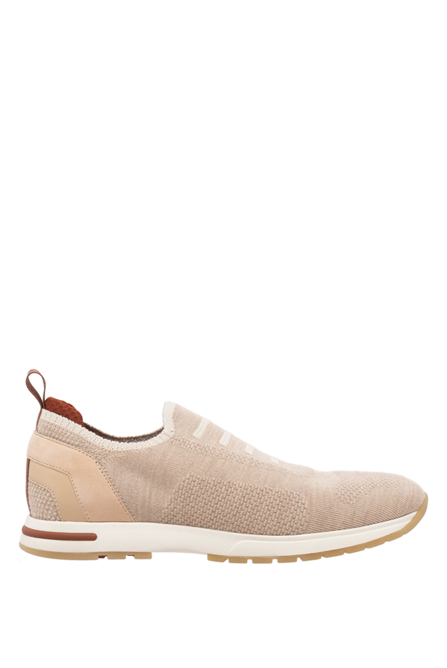 Loro Piana woman beige textile sneakers for women купить с ценами и фото 174470 - photo 1