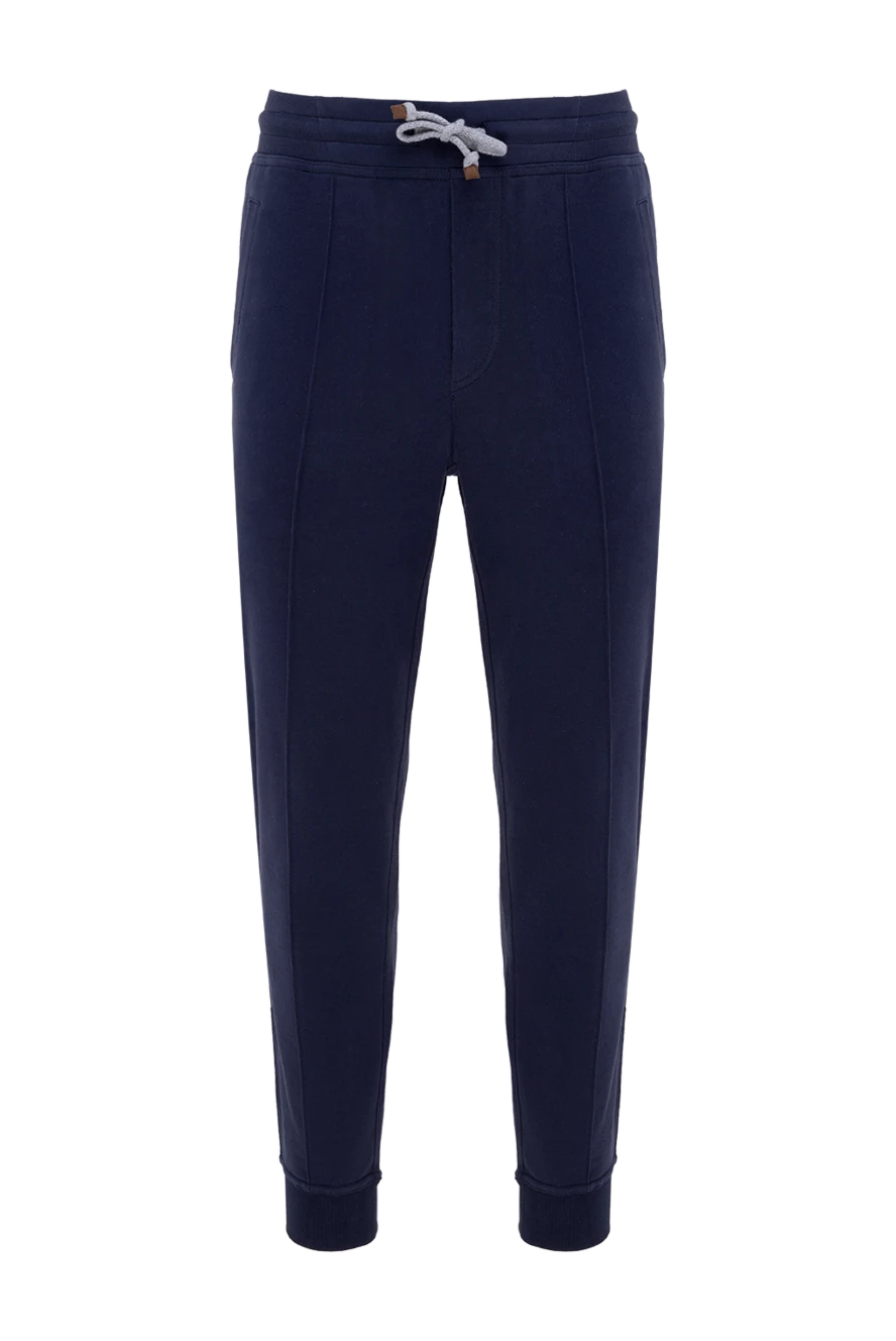 Brunello Cucinelli серпімді белдеуі және тартылуы бар қою көк атлетикалық жүгірушілер.
174556 - фото 1