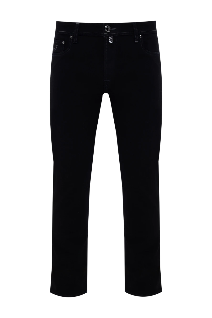Jacob Cohen мужские черные джинсы из хлопка и эластана 174582 - фото 1