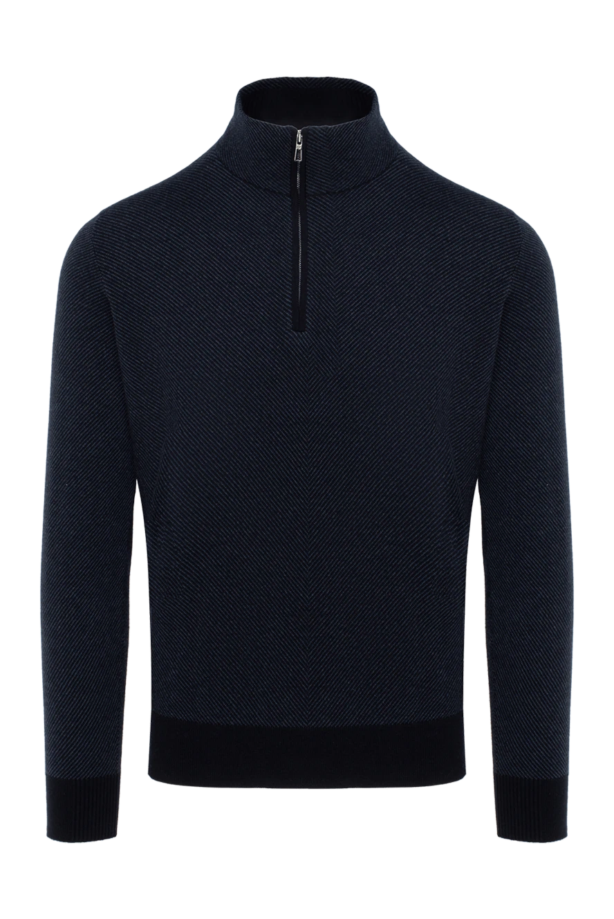 Loro Piana man men's cashmere troyer blue купить с ценами и фото 174610 - photo 1