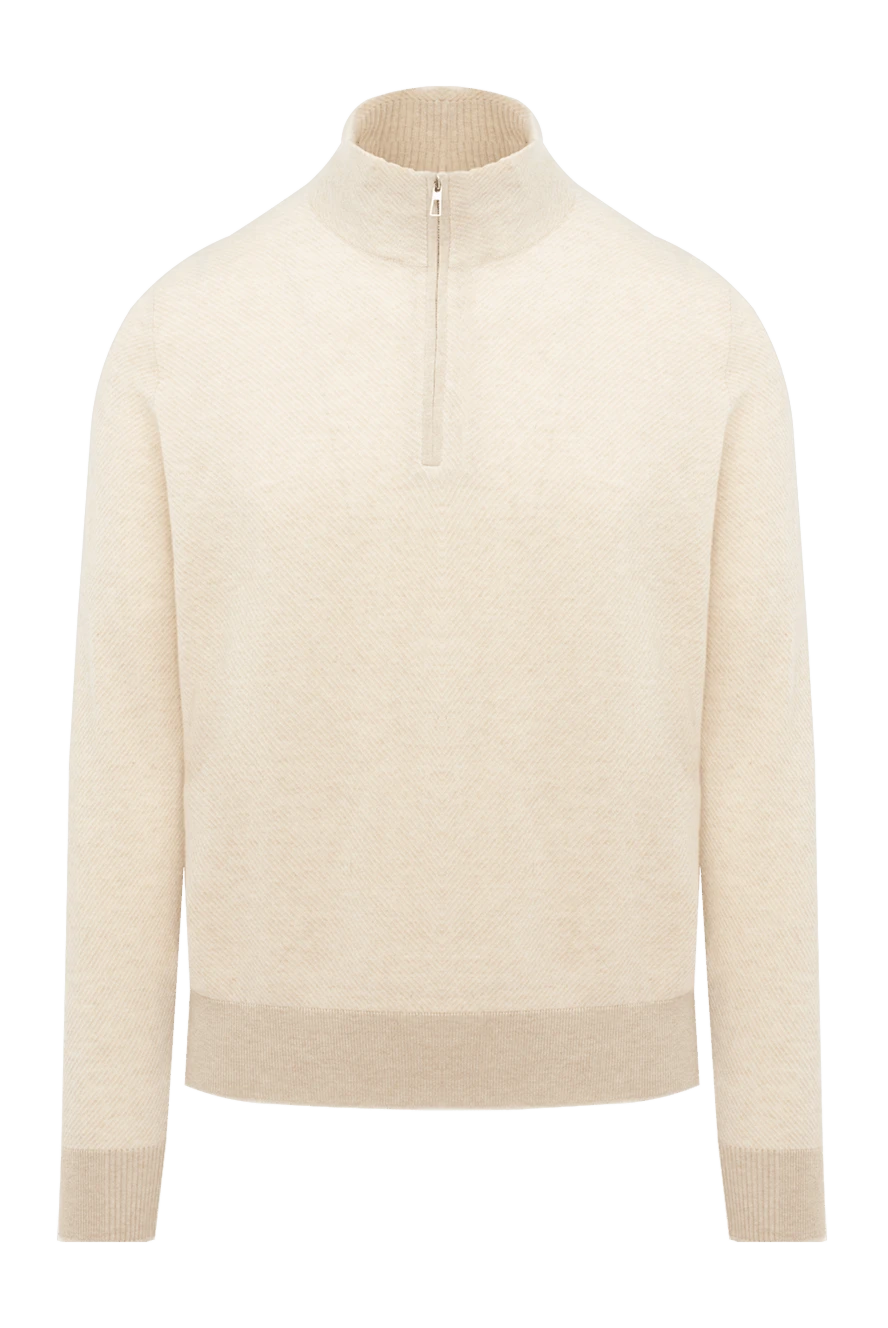 Loro Piana man cashmere troyer men's beige купить с ценами и фото 174612 - photo 1