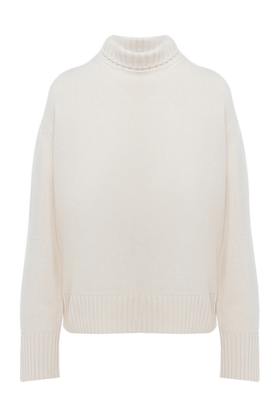 Loro Piana woman white cashmere jumper for women купить с ценами и фото 174613 - photo 1