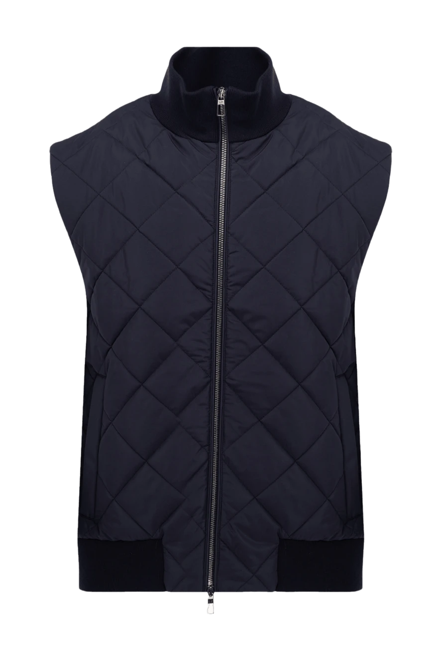 Loro Piana man blue wool and polyamide vest for men купить с ценами и фото 174618 - photo 1