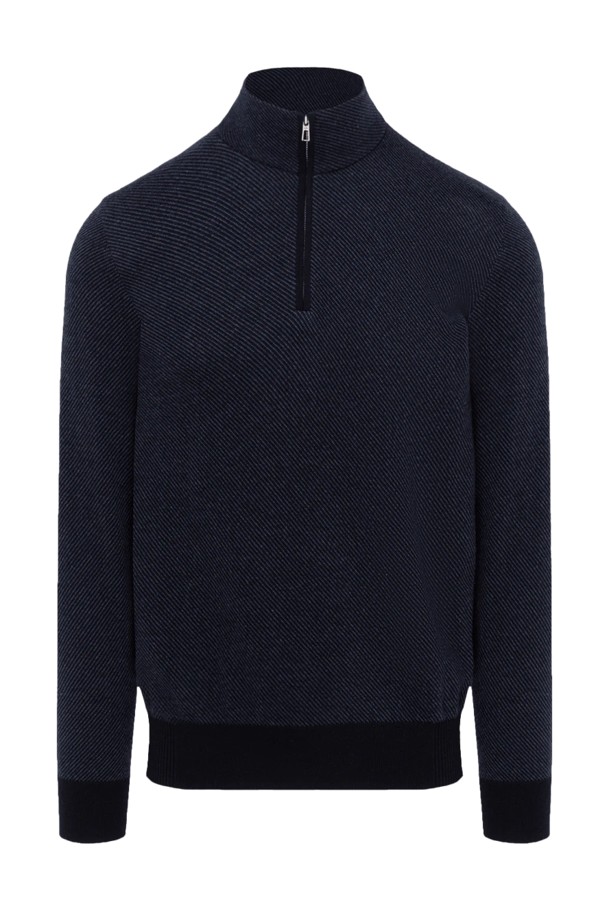 Loro Piana man men's cashmere troyer blue купить с ценами и фото 174751 - photo 1