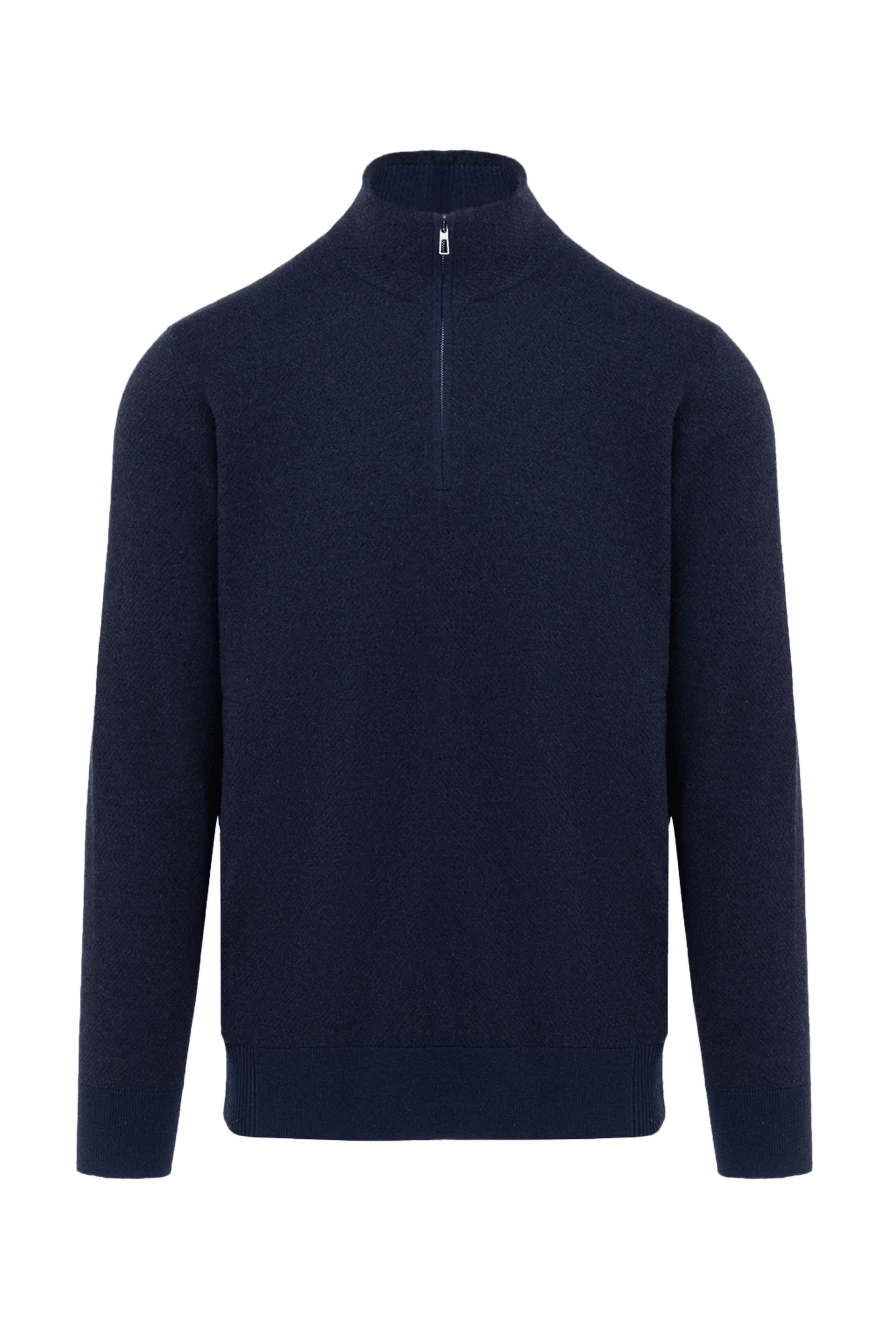 Loro Piana man men's cashmere troyer blue купить с ценами и фото 174753 - photo 1