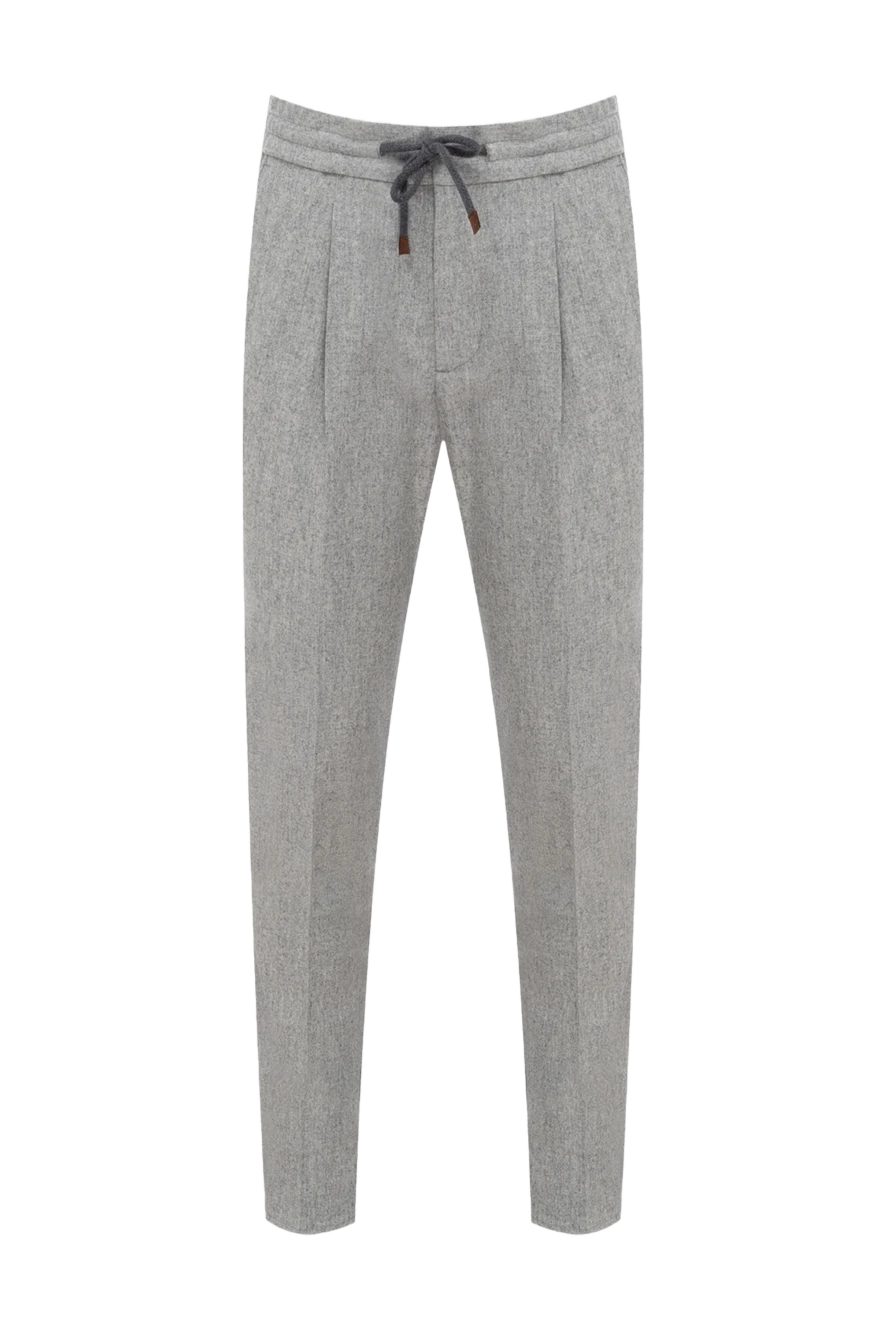 Brunello Cucinelli gray woolen pants for men 174762 - photo 1