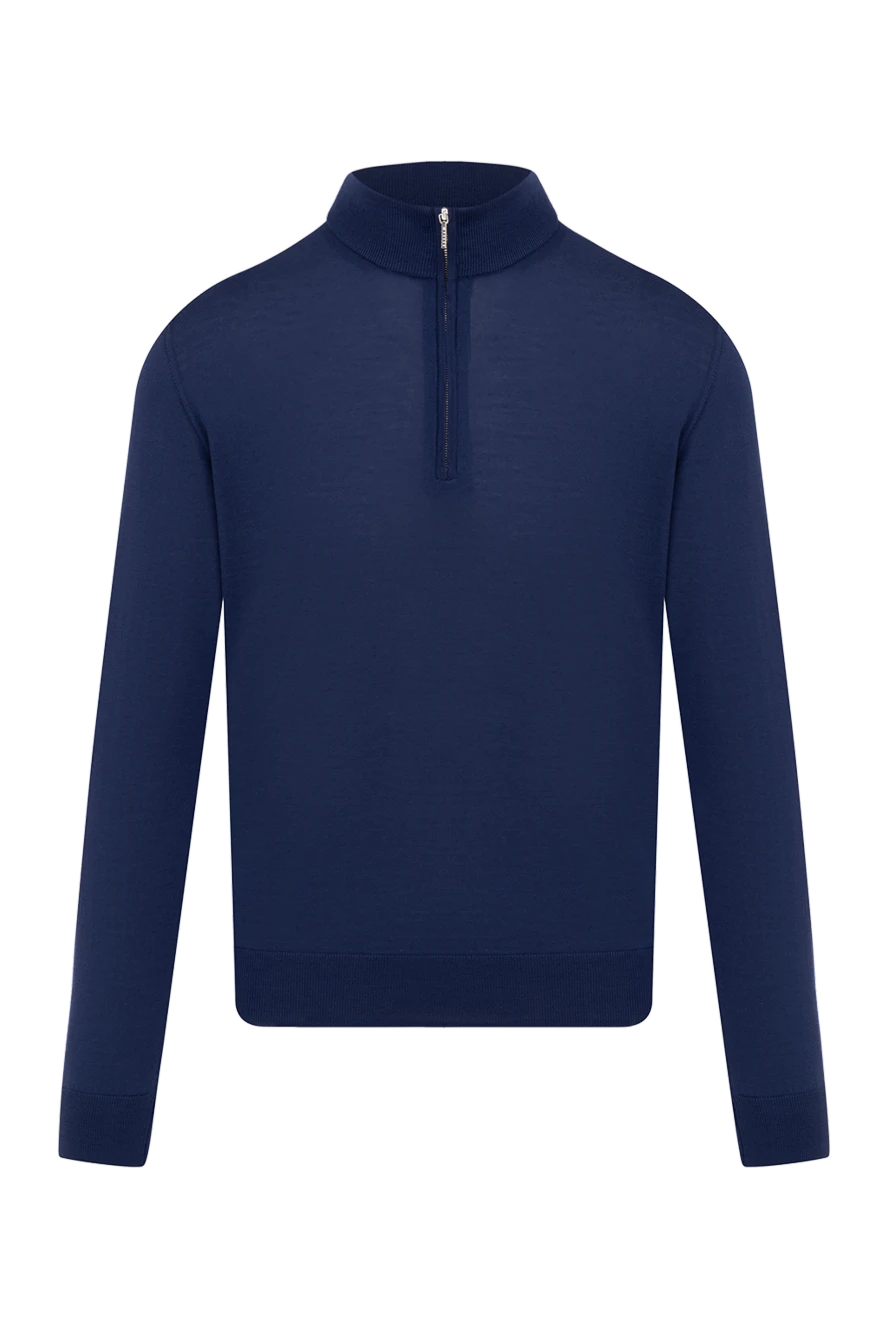 Cesare di Napoli шерстяной тройер с молнией тёмно-синий мужской
174823 - фото 1