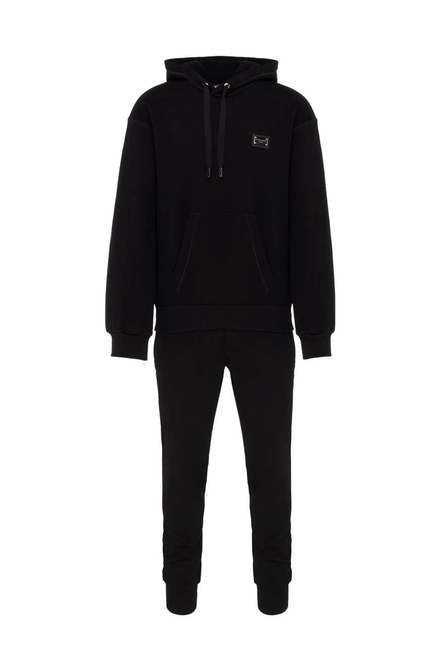 Dolce & Gabbana man men's cotton sports suit, black купить с ценами и фото 174831 - photo 1