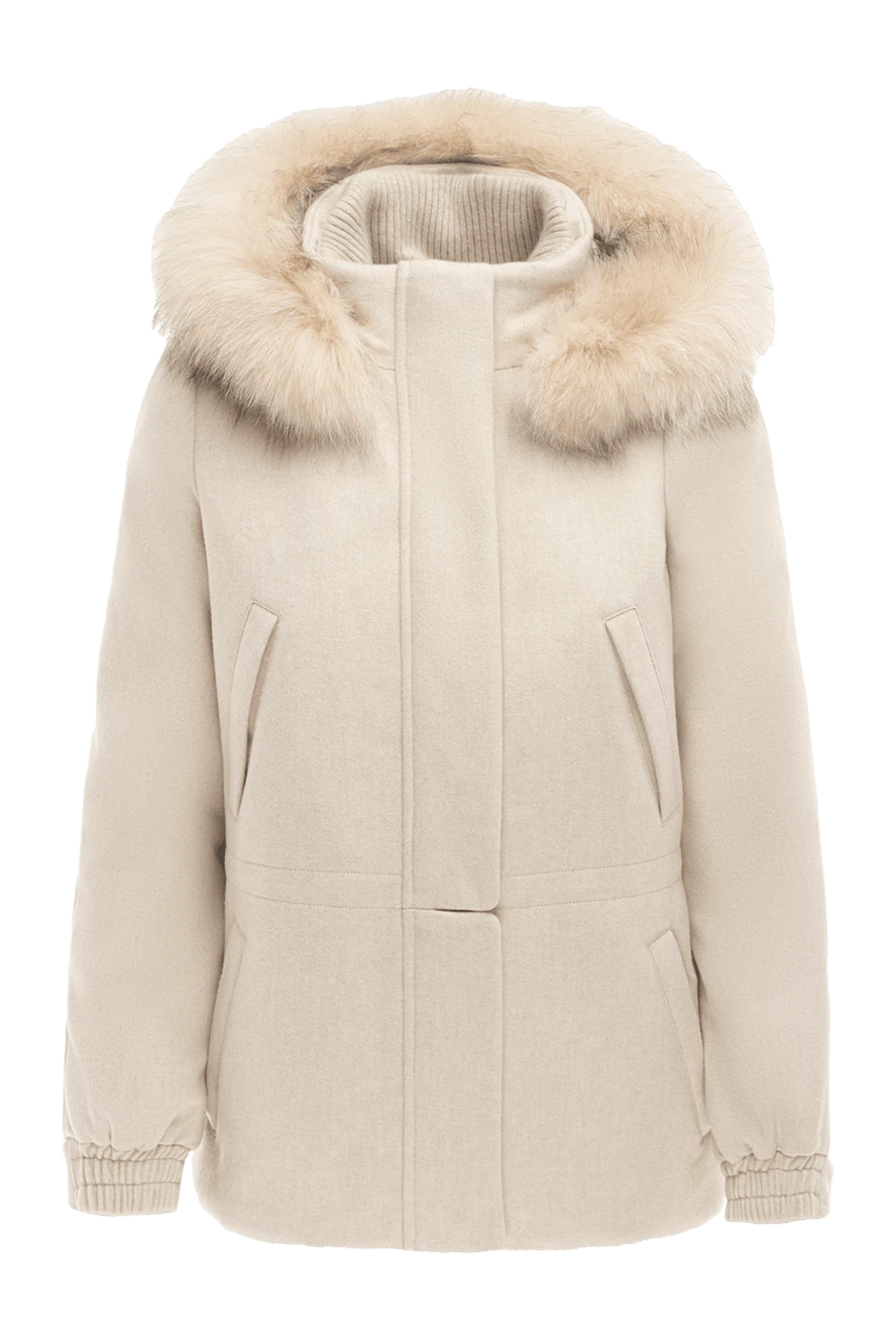 Loro Piana woman women's beige cashmere jacket купить с ценами и фото 174836 - photo 1