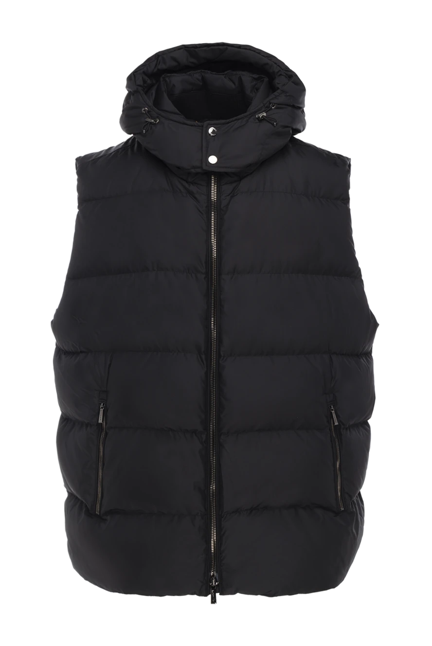 Moorer man black polyester vest for men купить с ценами и фото 174906 - photo 1