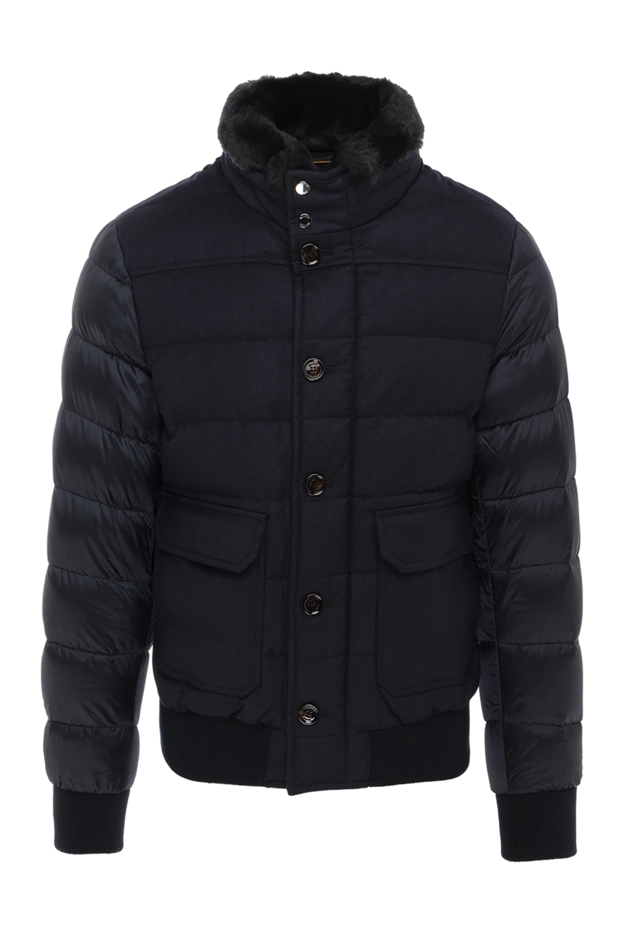 Moorer man blue wool jacket for men купить с ценами и фото 174910 - photo 1