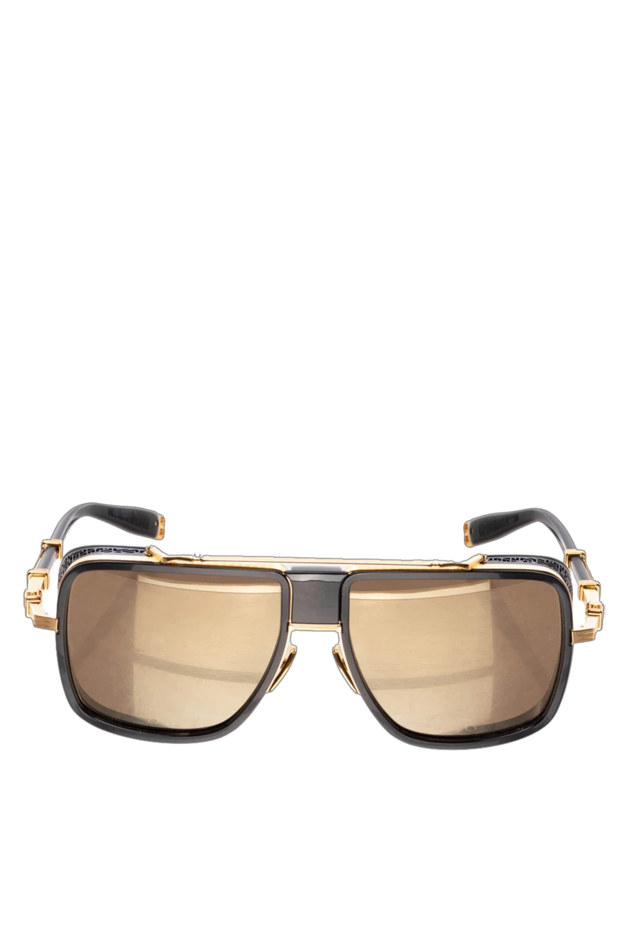 Balmain man sunglasses made of metal and plastic, black, for men купить с ценами и фото 174925 - photo 1