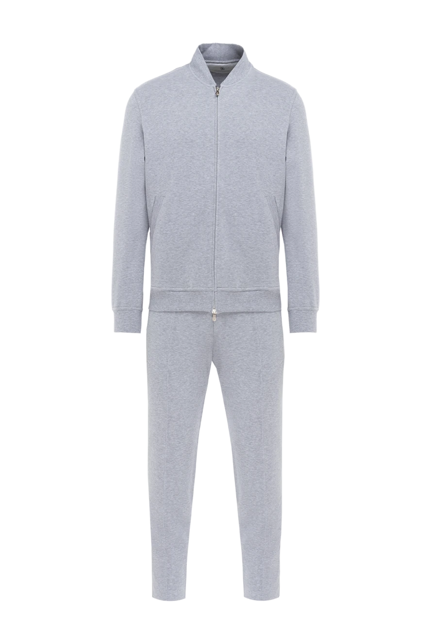 Brunello Cucinelli светло серый костюм из хлопкового трикотажа с воротником стойкой
174931 - фото 1