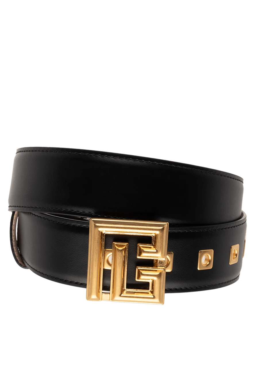 Balmain woman black leather belt for women купить с ценами и фото 174937 - photo 1