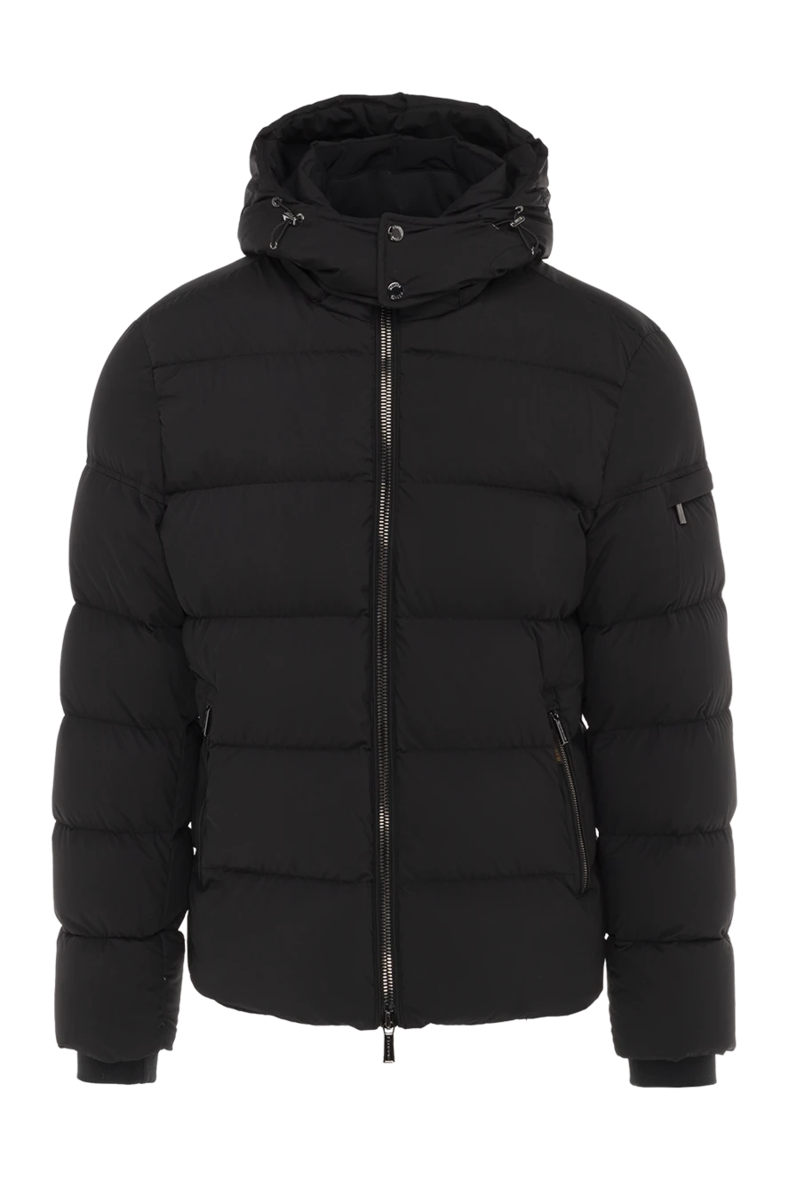 Moorer man black polyester down jacket for men купить с ценами и фото 174947 - photo 1