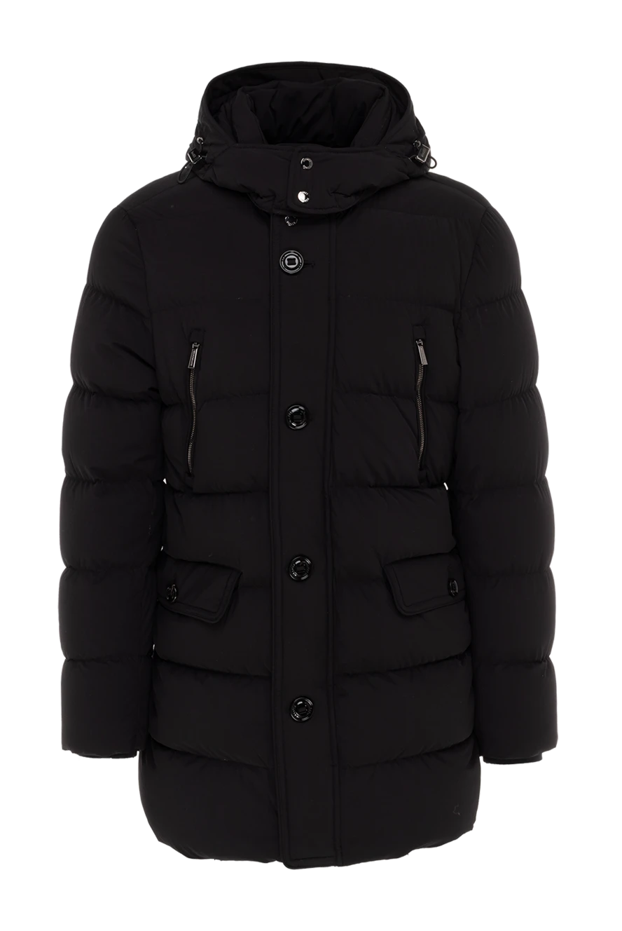 Moorer man black polyamide and polyurethane down jacket for men купить с ценами и фото 174948 - photo 1