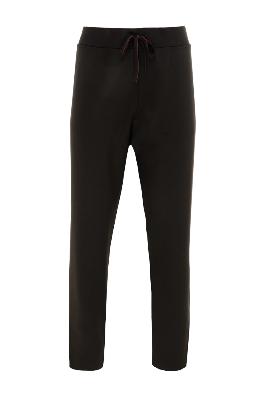 Loro Piana man men's green cotton and elastane trousers купить с ценами и фото 174968 - photo 1