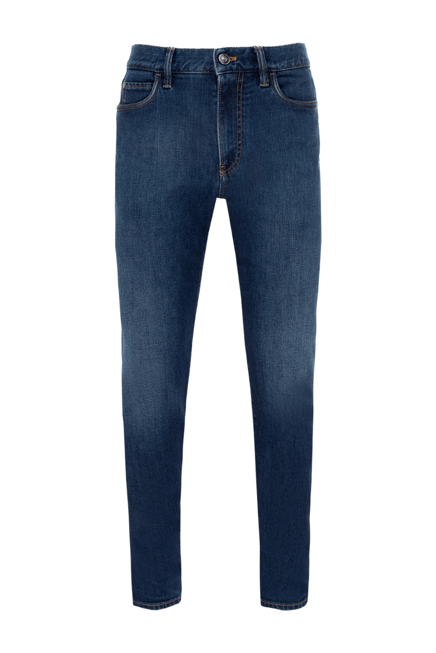 Loro Piana man blue cotton and polyurethane jeans for men купить с ценами и фото 174971 - photo 1