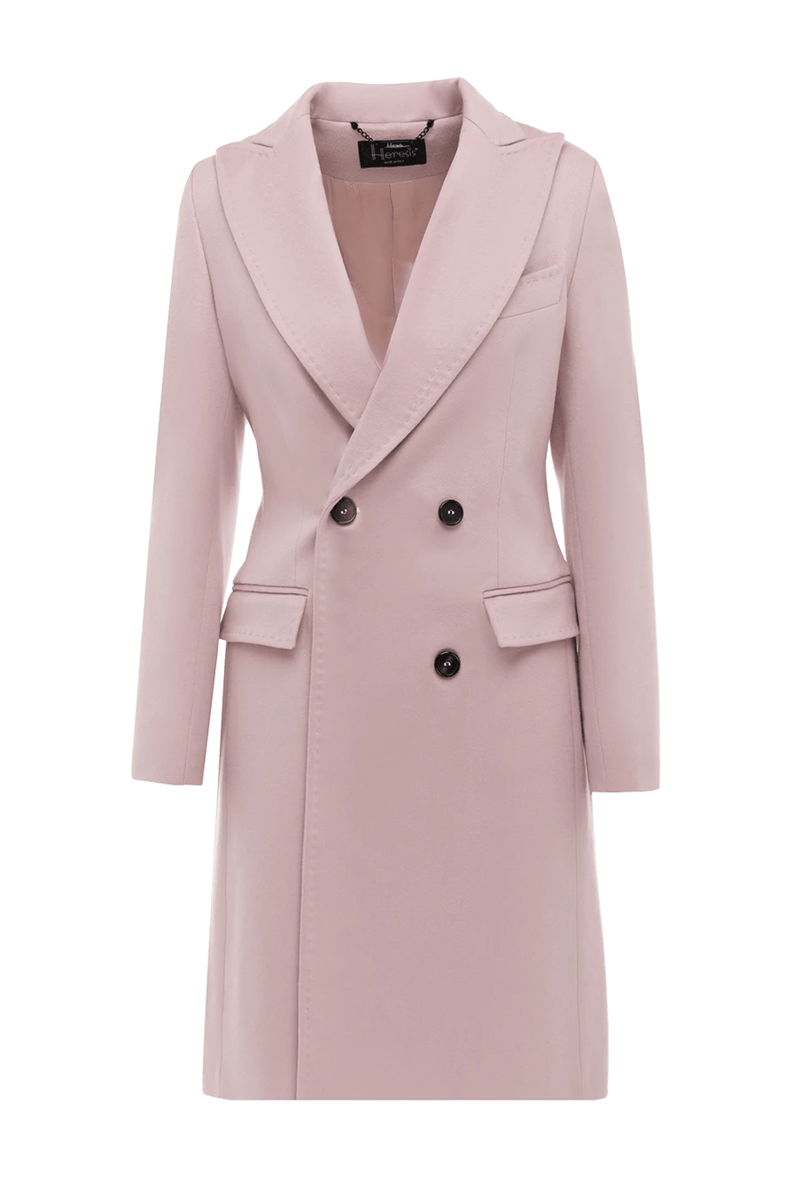 Heresis woman pink woolen coat for women купить с ценами и фото 174985 - photo 1