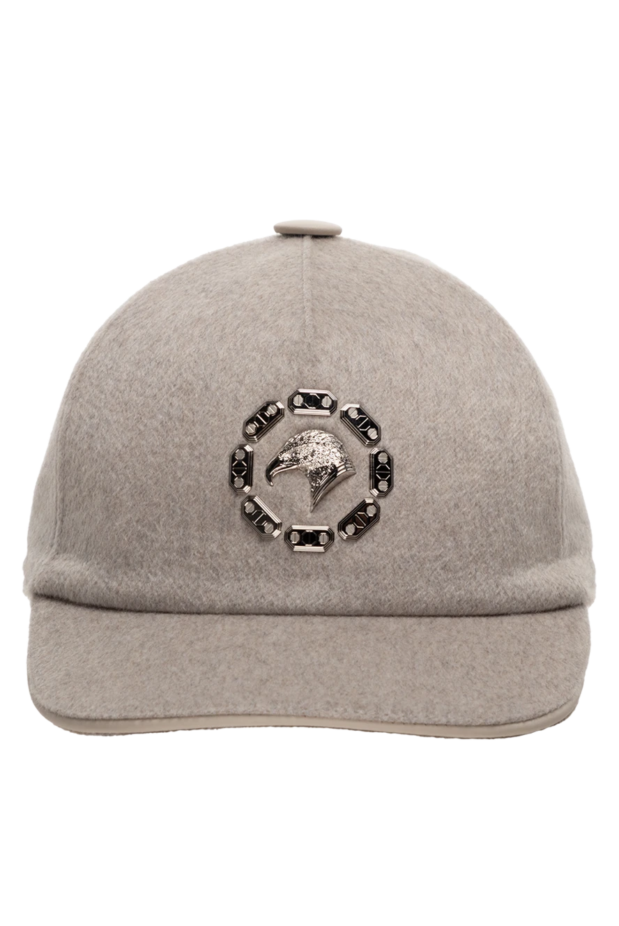 Stefano Ricci кепка из кашемира бежевый мужская 175069 - фото 1