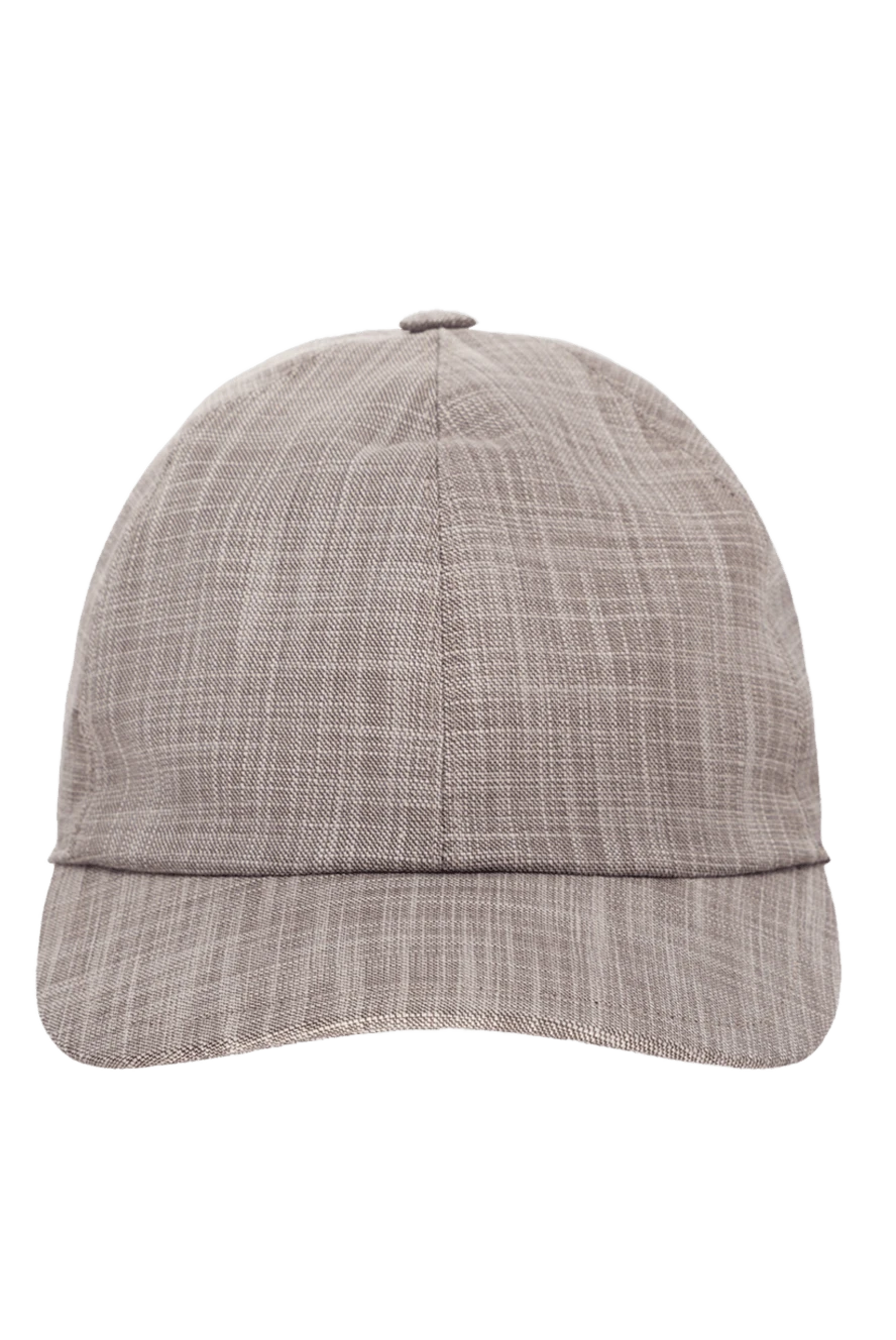 Cesare di Napoli man beige men's cap купить с ценами и фото 175080 - photo 1