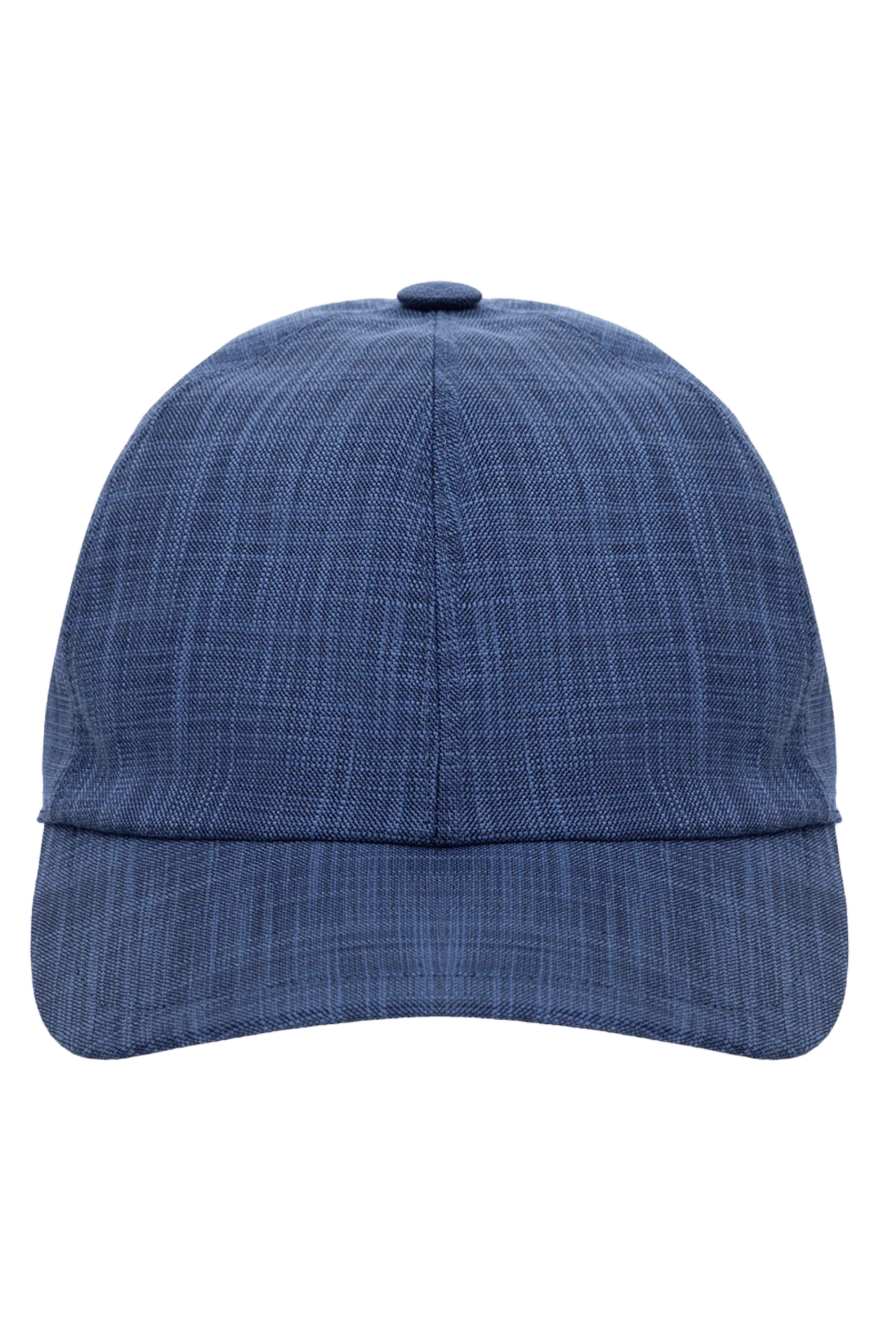 Cesare di Napoli man blue men's cap купить с ценами и фото 175081 - photo 1